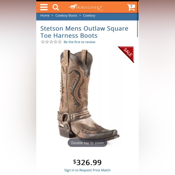 Men’s Stetson Outlaw Brown Boots in EUC - Picture 9 of 10